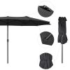 14' DOUBLE SIDED UMBRELLA/Black